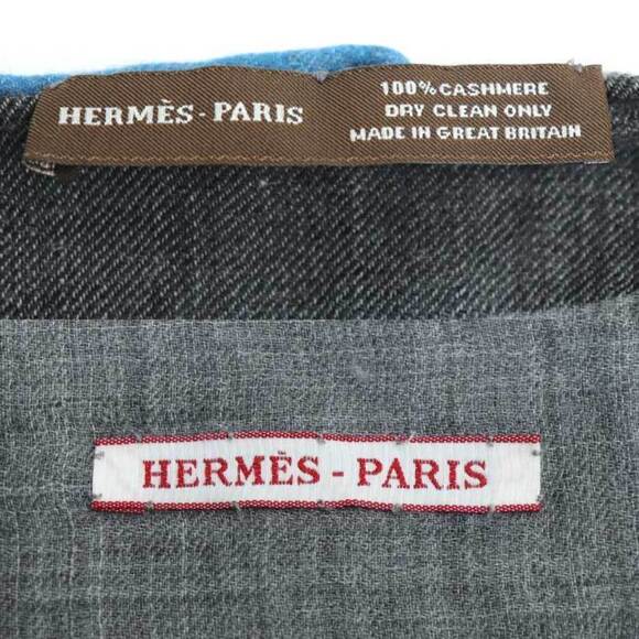HERMES Authentic Gray Scarf - Picture 4 of 5